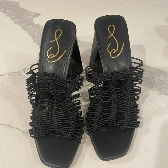 Sam Edelman‎ BLACK Laurette Women's Strappy Open Toe Heels Women’s Size 6 NEW - Picture 8 of 9
